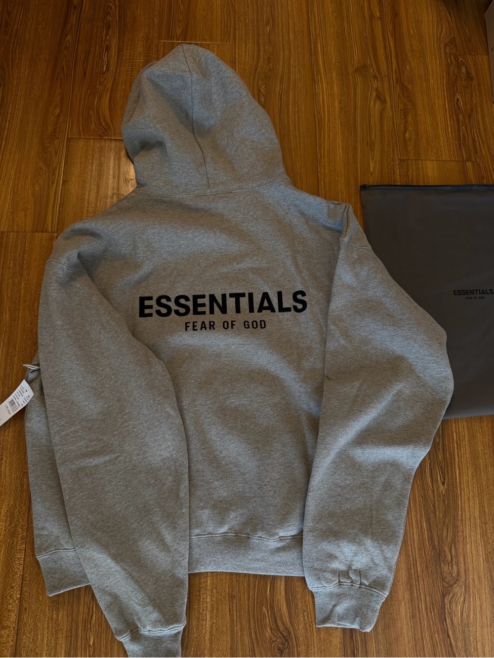 Fear of God Essentials Hoodie in Heather Gray - Picture 3 of 5